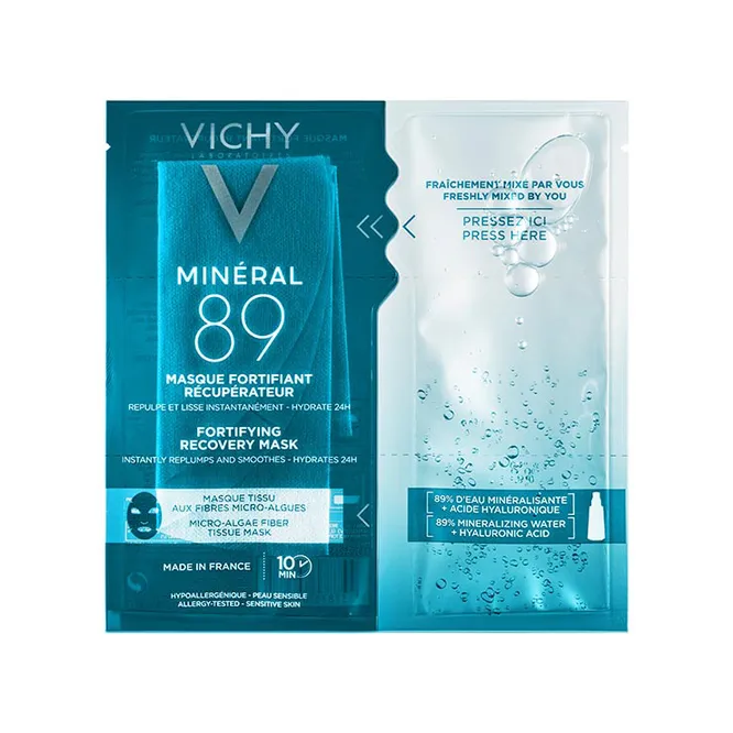 Восстанавливающая экспресс-маска для лица Mineral 89 Masque Fortifiant Récupérateur, Vichy, 599 руб.