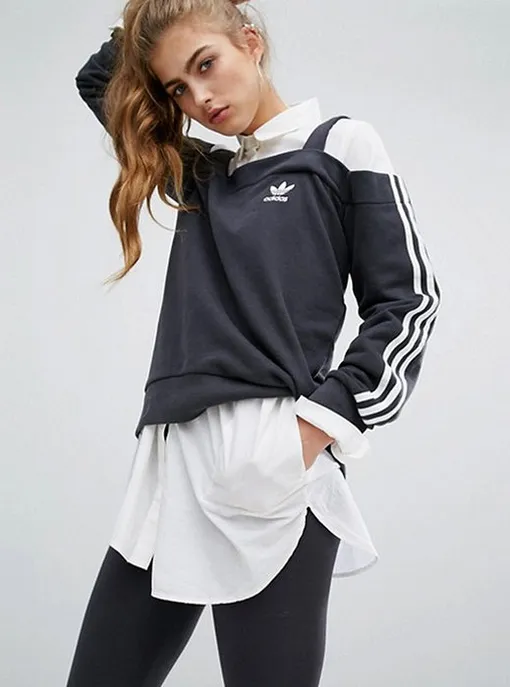 Топ с открытыми плечами adidas, 3692 руб. (на сайте Asos)