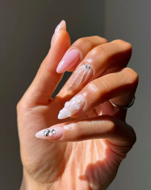 Shell nails — маникюр в русалочьей эстетике