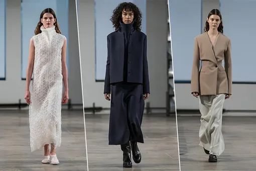 Спокойные цвета, шерсть и платья–коконы в коллекции The Row FW 2019